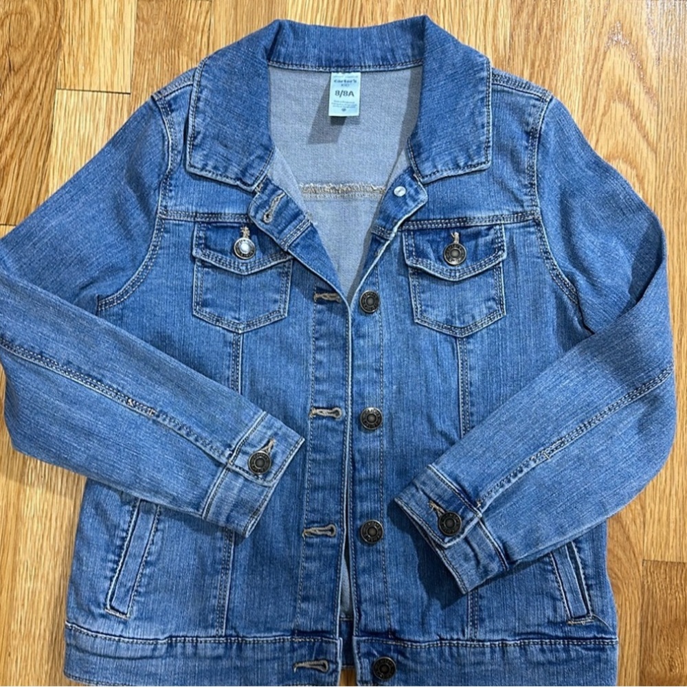 1 Carter’s Blue Jean Jacket, Size 8, Like New